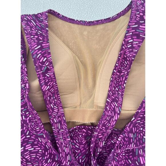 L.L. Bean Purple One Piece Swimsuit UPF 50+ Sun Protection Women's Size 14 Reg - Picture 9 of 9